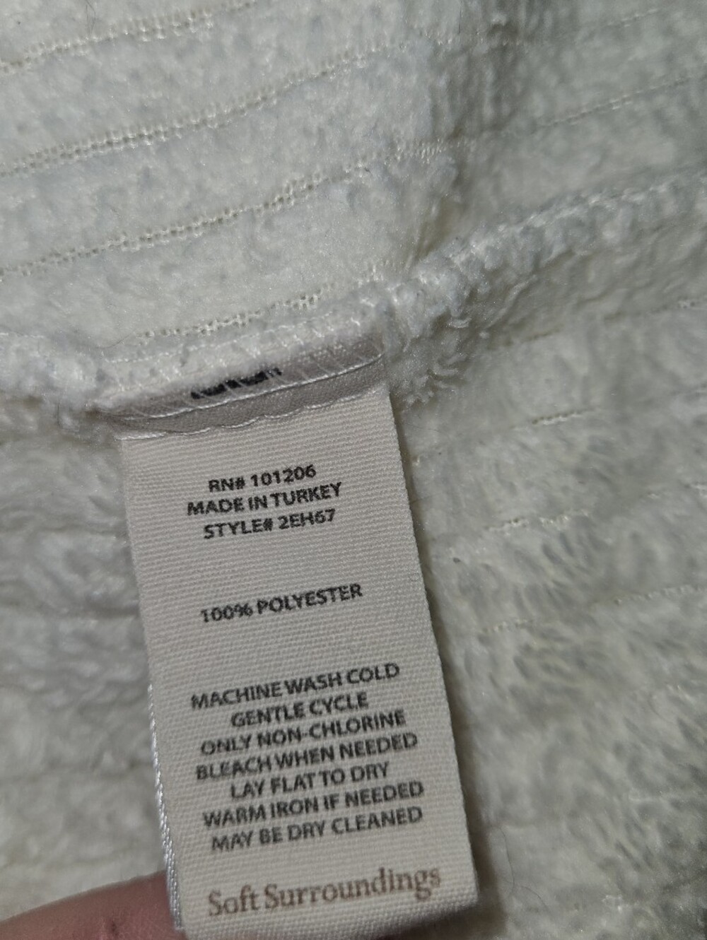 Soft Surroundings Plush Robe - Picture 5 of 5